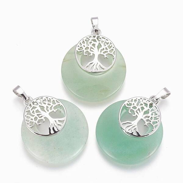 Natural Green Aventurine Pendants