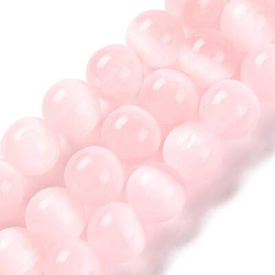Natural Selenite Beads Strands