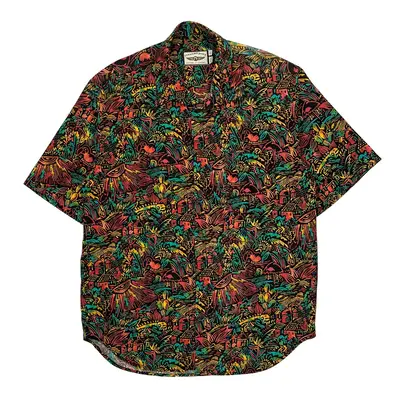 Straight Down Hawaiian Shirt - Large Multicoloured Cotton