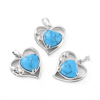 Synthetic Turquoise Pendants