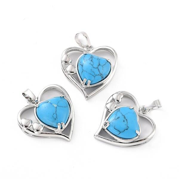 Synthetic Turquoise Pendants