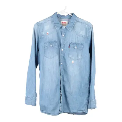Age 13-15 Levis Denim Shirt - XL Blue Cotton