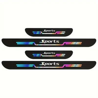 Car Pedal Threshold Strip, Self-adhesive Anti-scratch Car Pedal Sticker, Universal Car Interior Decorative Sticker, Car Acces...