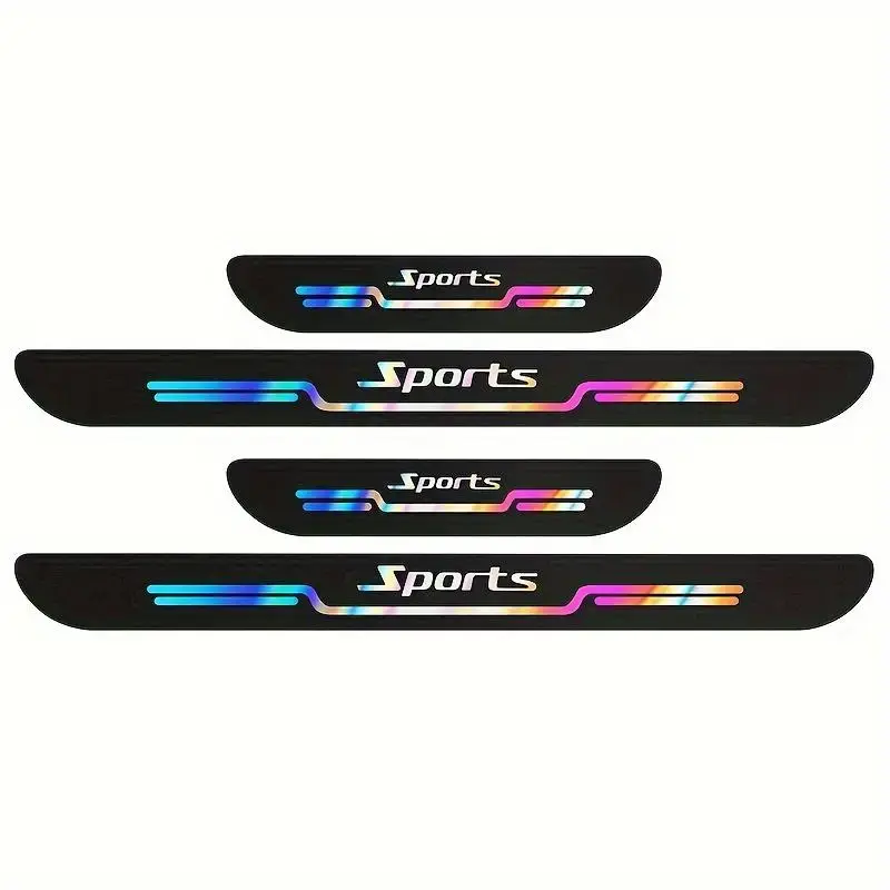 Car Pedal Threshold Strip, Self-adhesive Anti-scratch Car Pedal Sticker, Universal Car Interior Decorative Sticker, Car Acces...