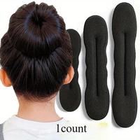Sponge Hair Styling Tool, 1 Count Plastic Loop Curly Hair Maker, Hair Scrunchie Headband, Twist Donut Bun Curler Hairband, Ch...