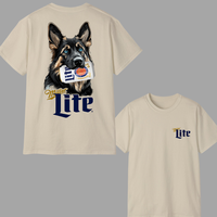 Miller Lite T-shirt, Custom Dogs Beer Tees, Cool Dog with Miller Lite T-shirt, Perfect Beer And Dog T-shirt For Women, For Me...