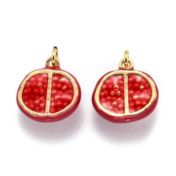 Brass Enamel Pendants