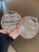 Rhinestone Decorated   Earrings, Fashionable Earrings for Women, Daily Clothing Decor, Trendy All-match & Exquisite Jewelry f...