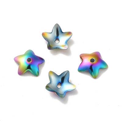 Ion Plating(IP) 304 Stainless Steel Flower Bead Cap