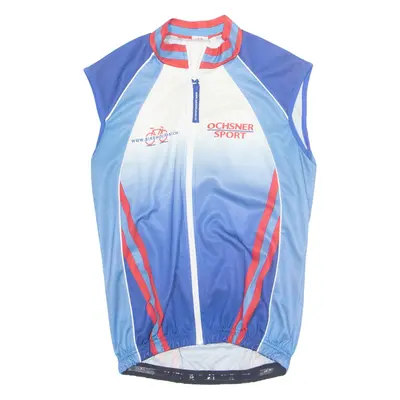 BIKEHOLIDAYS Mens Jersey Blue Sleeveless S