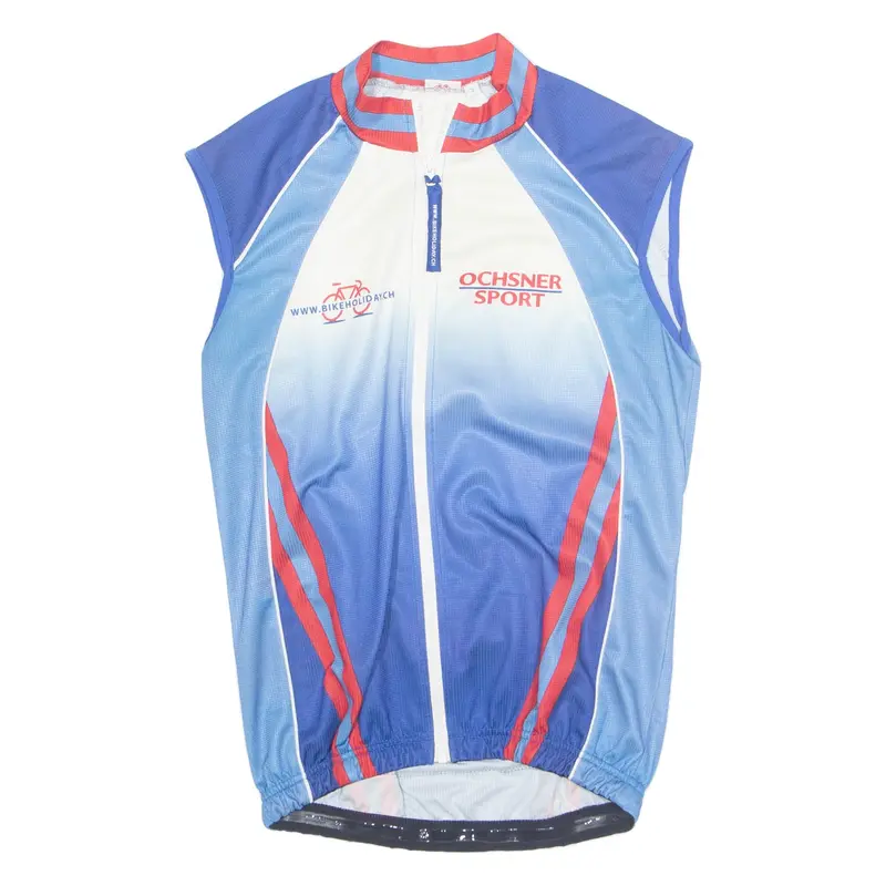 BIKEHOLIDAYS Mens Jersey Blue Sleeveless S
