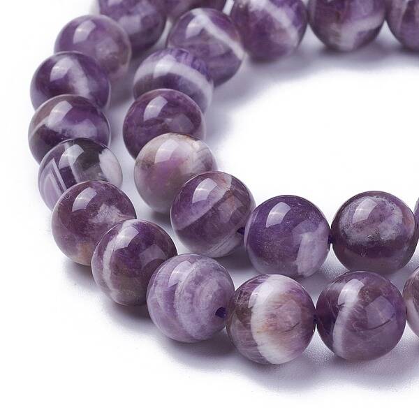 Natural Chevron Amethyst Beads Strands