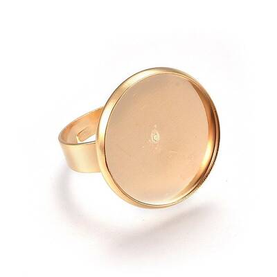 Adjustable 201 Stainless Steel Finger Rings Components