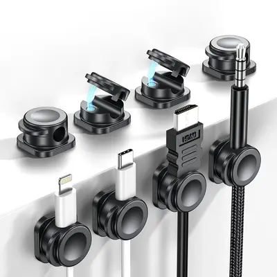 GuMosh MagLeap 8/12 Pack Magnetic Cord Organizer, Cable Smooth Adjustable Easy Secure Cable Management, Wire Holder Keeper Or...