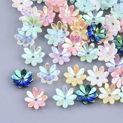 Opaque Resin Bead Caps