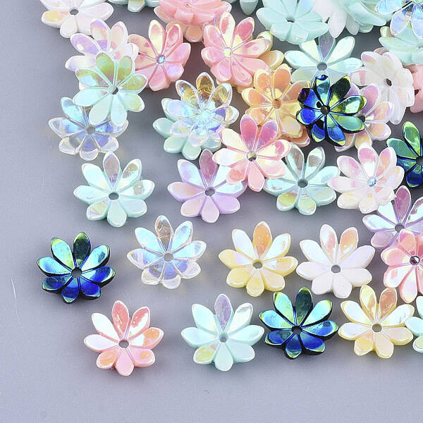 Opaque Resin Bead Caps