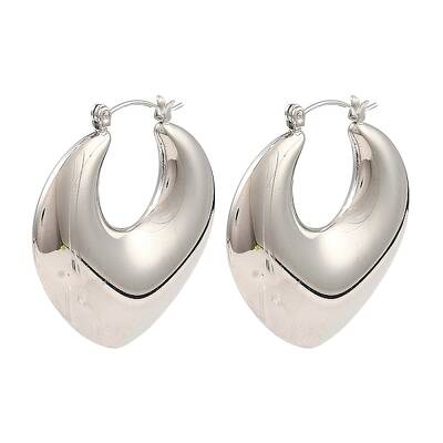Non-Tarnish 304 Stainless Steel Hoop Earrings for Women