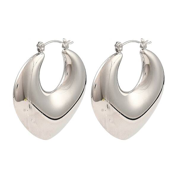 Non-Tarnish 304 Stainless Steel Hoop Earrings for Women