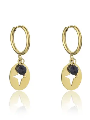 Emily Westwood Eleganti Orecchini Pendenti In Acciaio Placcato Oro Ewe23044G