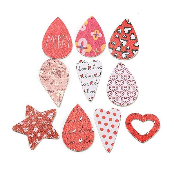 PU Leather Pendants