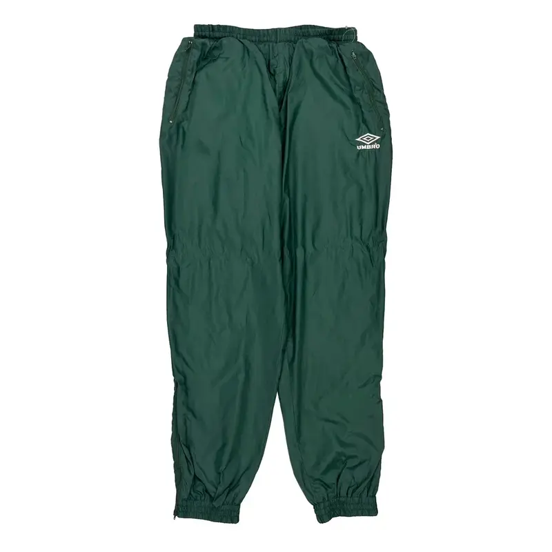 Umbro Tracksuit - Large Green Polyamide