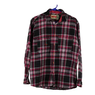 Chambers Checked Overshirt - Large Black Cotton