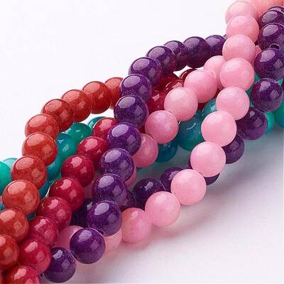 Natural Mashan Jade Round Beads Strands