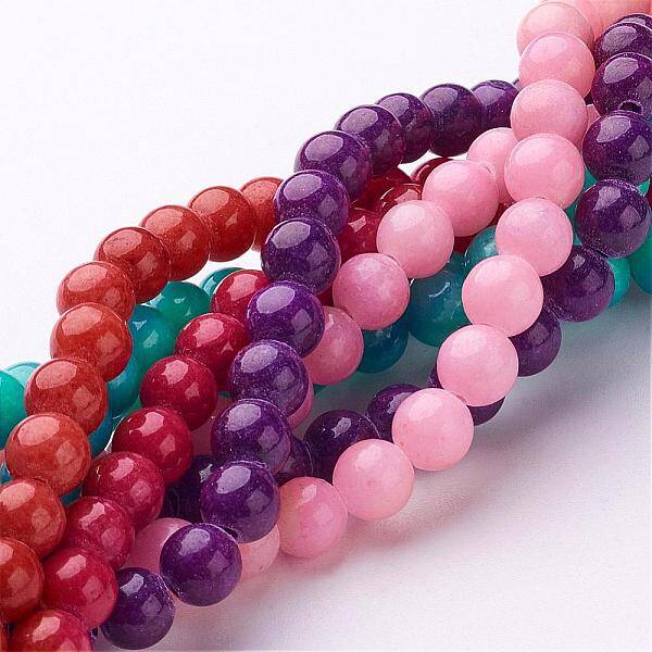 Natural Mashan Jade Round Beads Strands
