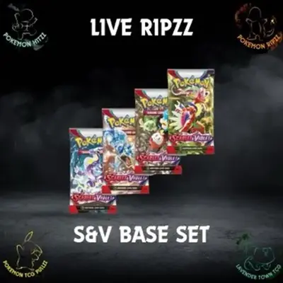 BASE SET Scarlet & Violet era - Live Pokémon Ripzz - Choose Your Tier