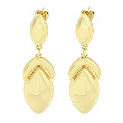 Rack Plating Brass Horse Eye Dangle Stud Earrings