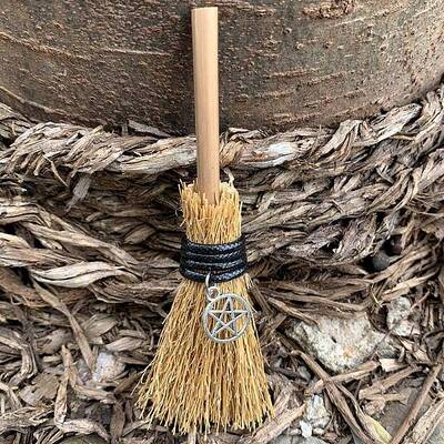 Halloween Theme Mini Witch Broom Party Decoration