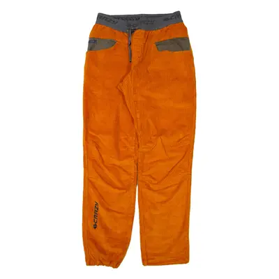 CRAZY Womens Corduroy Trousers Orange Regular Straight W30 L32