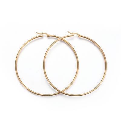 201 Stainless Steel Big Hoop Earrings