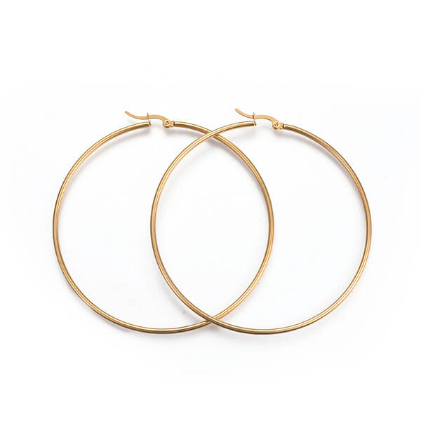201 Stainless Steel Big Hoop Earrings