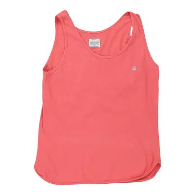 Benetton Vest - Medium Red Cotton