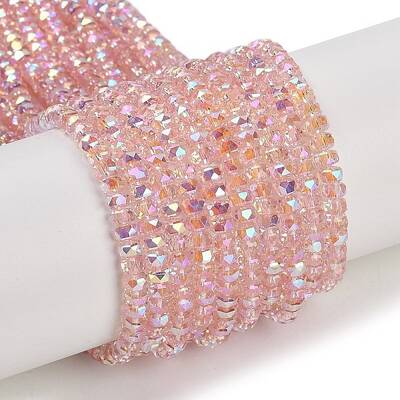 Electroplate Glass Beads Strands