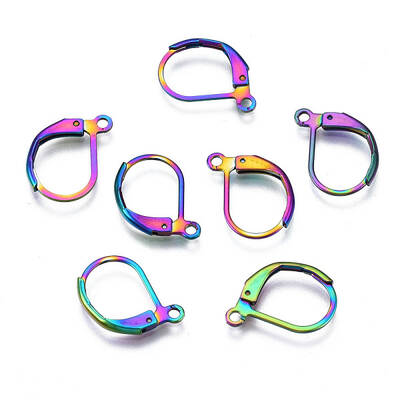 304 Stainless Steel Leverback Earring Findings