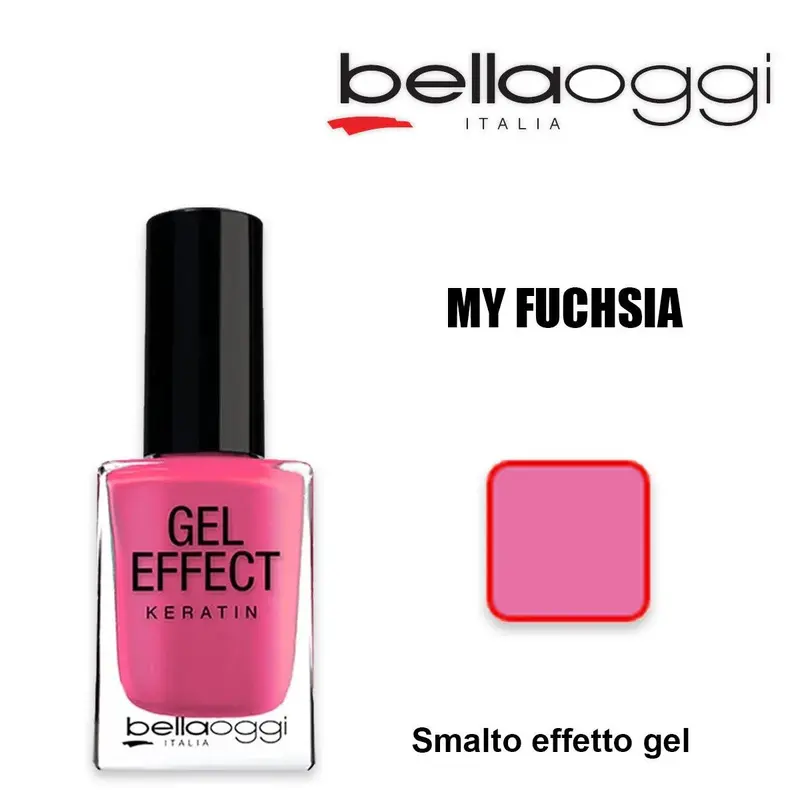 Gel effect keratin gel effect nail polish with my fuchsia keratin