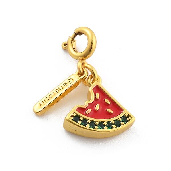 Brass Enamel Fruits Pendant Decoration
