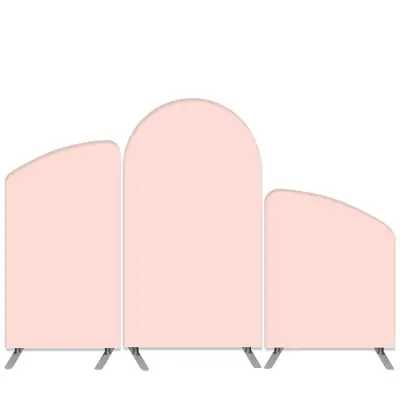 Aperturee Light Pink Theme Happy Birthday Party Arch Backdrop Kit | Chiara Wall Backdrop Diy | Custom Arched Wall Covers | Cu...