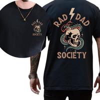 Rad Dad Society T-Shirt, Cool Dad Club, Dad Life Tee, First Father's Day Shirt Present, Dad of Girls, Papa Of Boys, Gift For ...
