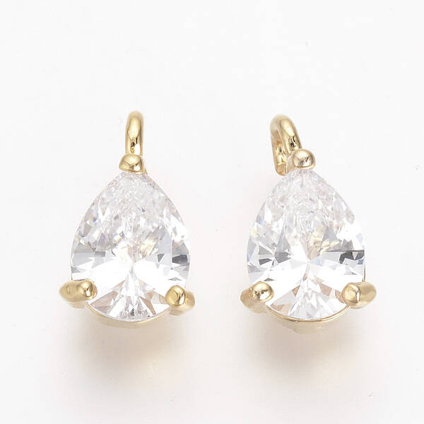 Brass Cubic Zirconia Charms