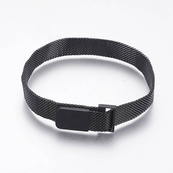 PVD Vacuum Plating 430 Stainless Steel Mesh Bracelet Making