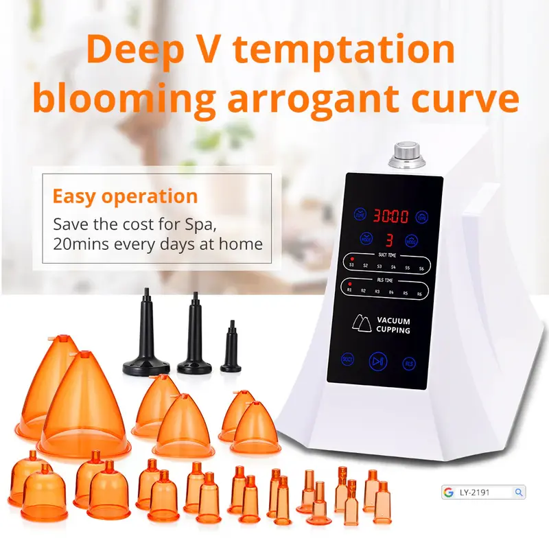 Vacuum Cupping Machine 150ml Cups Breast Butt Enlargement Machine for Spa Salon Studio Home Use | LY-2191