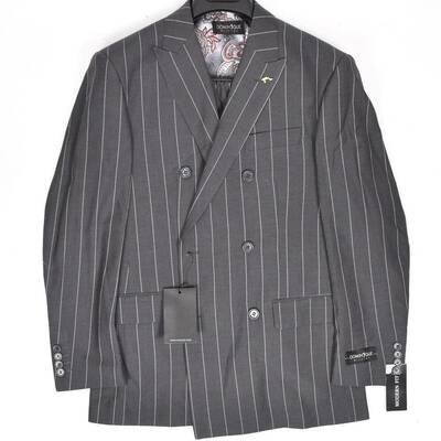 1695-12 Dominique Wilkins Vested Peak Lapel Suit