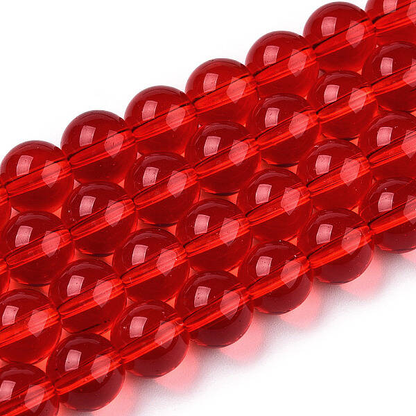 Transparent Glass Beads Strands