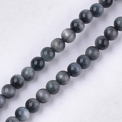 Natural Hawk's Eye Beads Strands