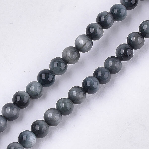 Natural Hawk's Eye Beads Strands