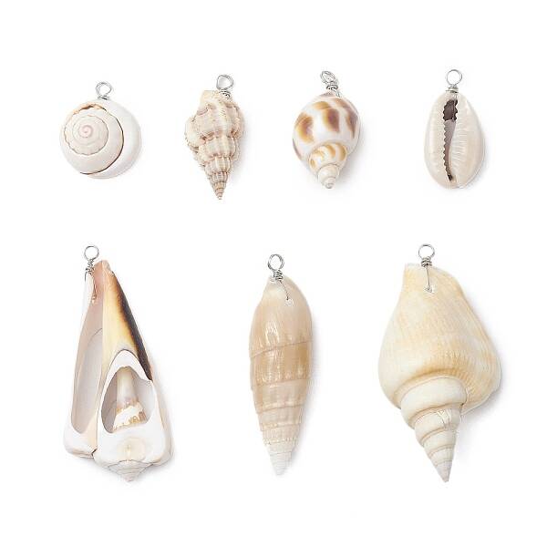 Natural Mixed Shell Pendants