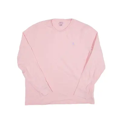 POLO RALPH LAUREN T-Shirt Pink Long Sleeve Mens L